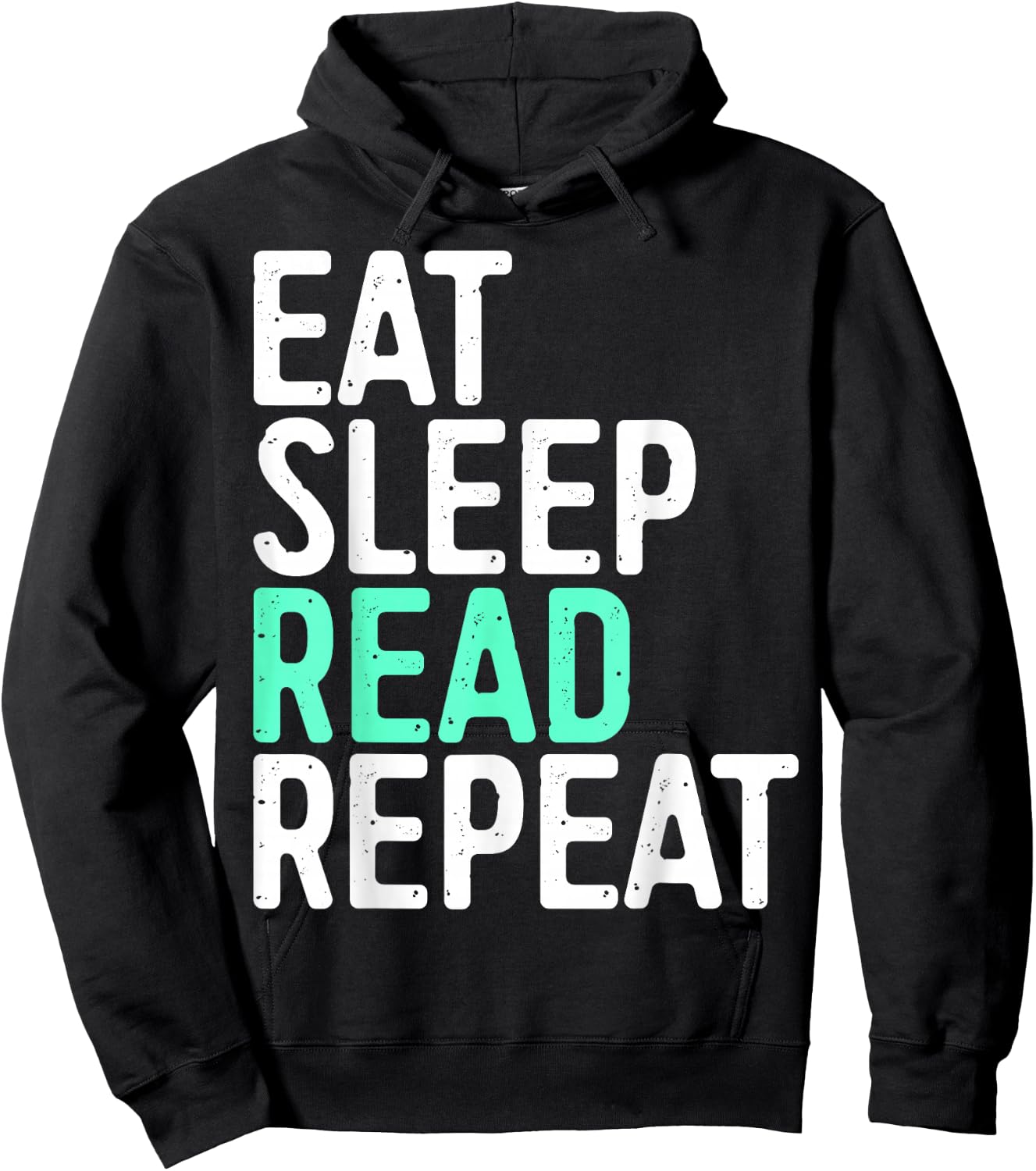 Eat Sleep Read Repeat Shirt Men Women Kids Bookworm Hoodie - Hoodie | Black
