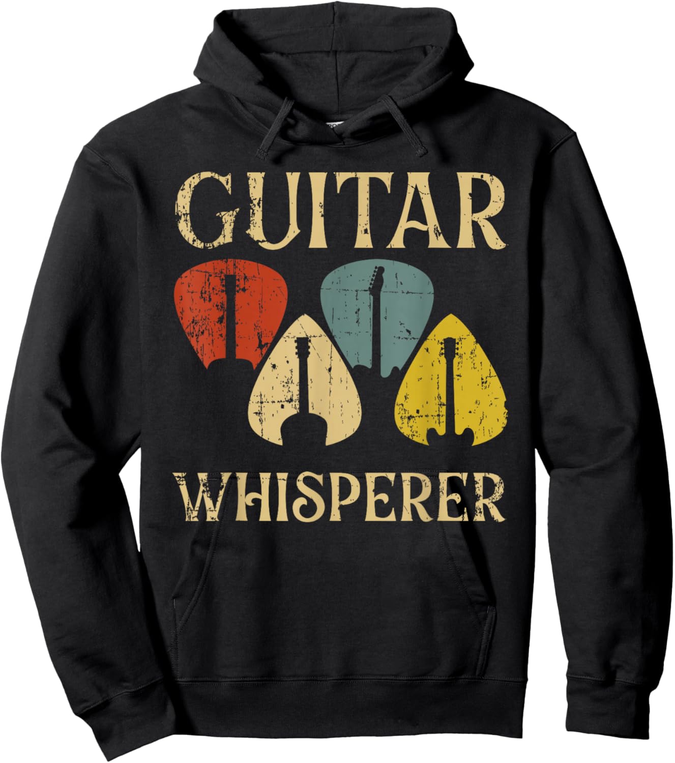 Guitars Whisperer Funny Guitarist Music Lover Gift Men Women Hoodie - Hoodie | Black