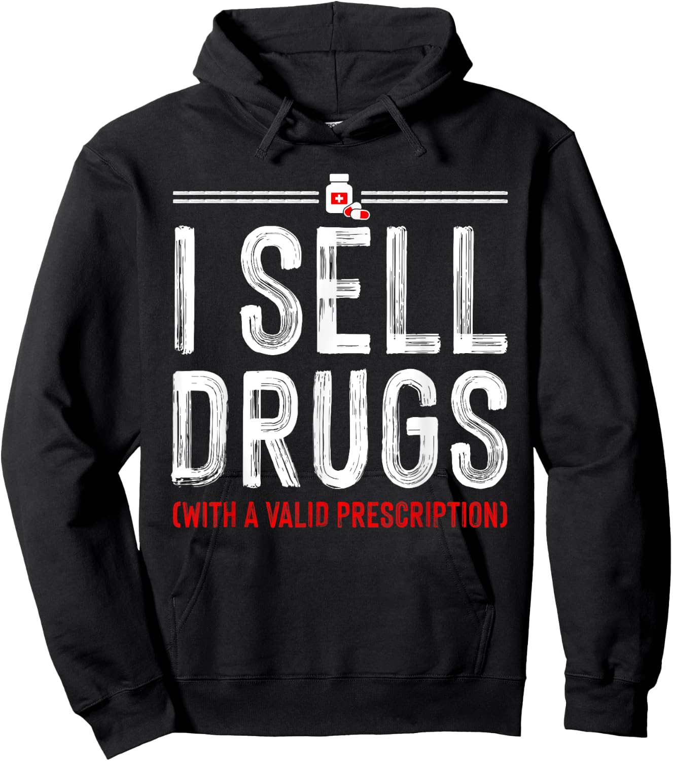 Funny Drug Design Pharmacist Men Women Pharmacy Technician Hoodie - Hoodie | Black