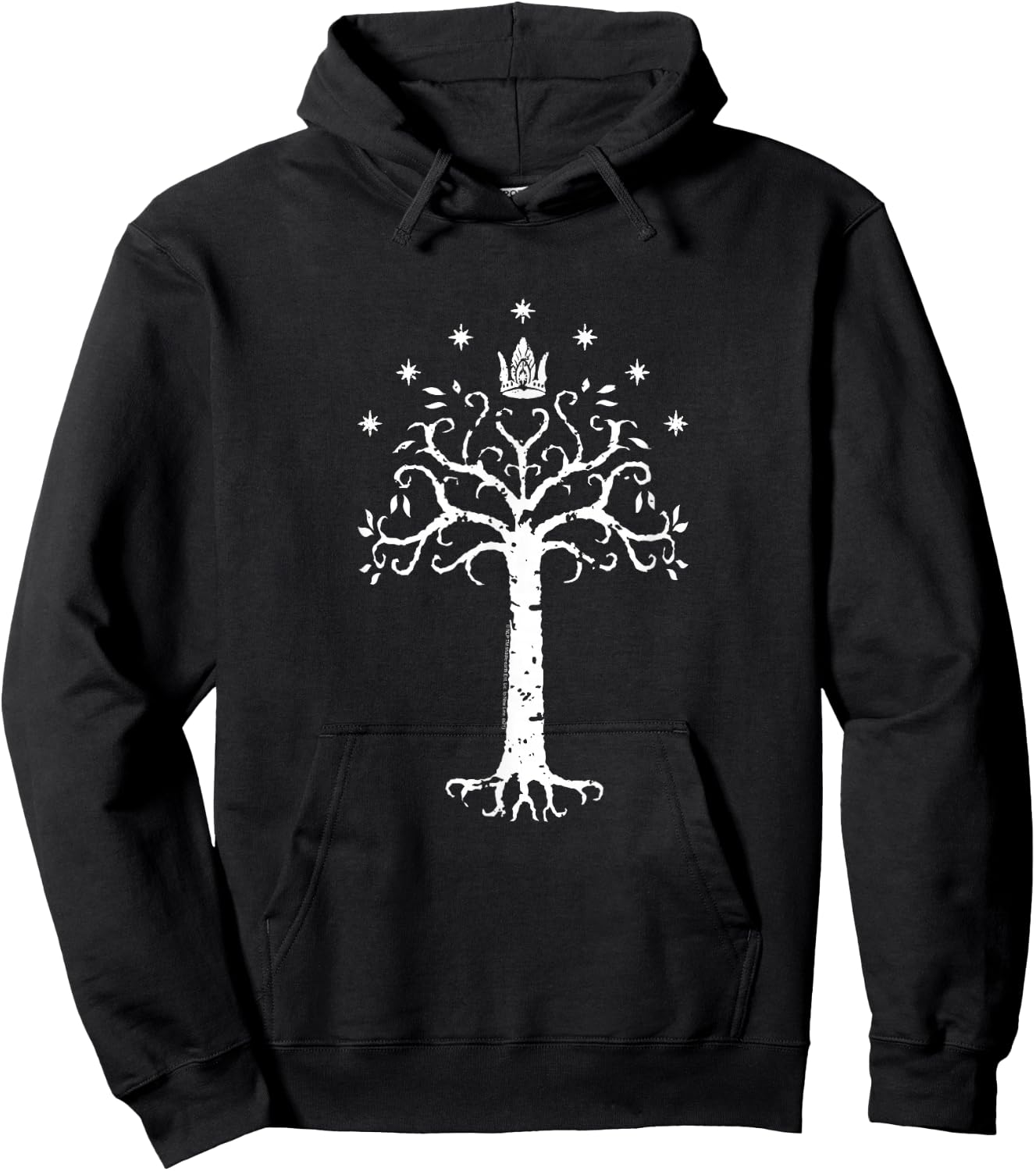 The Lord of The Rings Gondor Tree Illustration Fantasy Movie Hoodie - Hoodie | Black