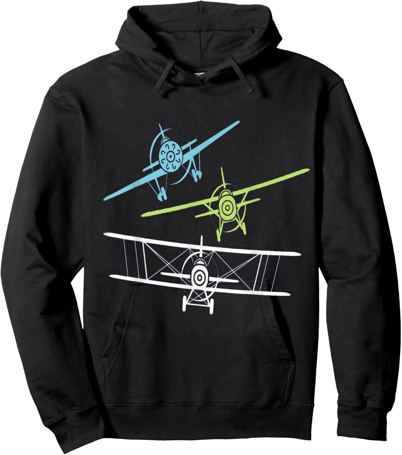 Airplane shirt, pilot shirt, pilot aviation, kids pilot Hoodie - Hoodie | Black
