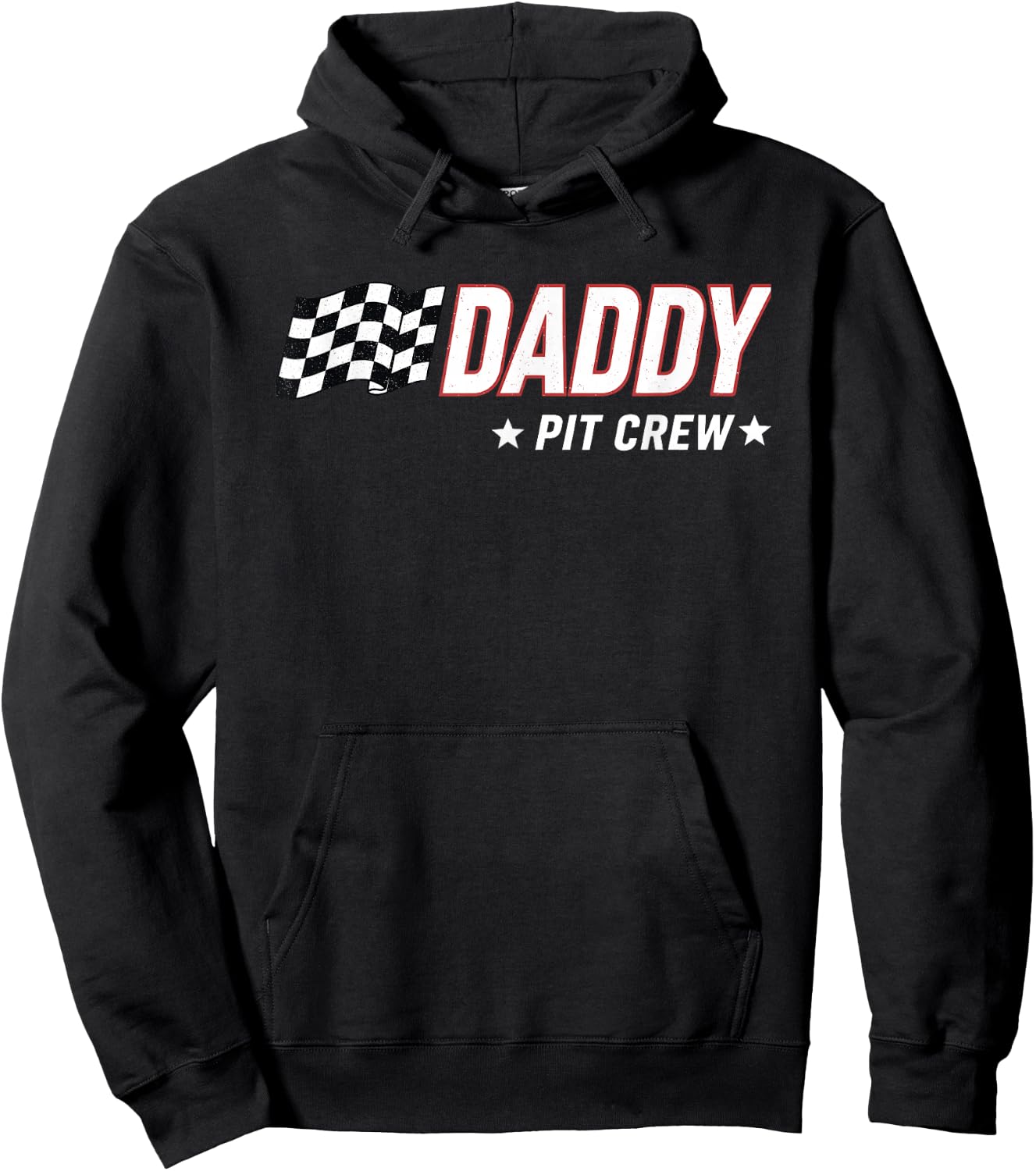 Daddy Pit Crew Race Car Hoodie - Hoodie | Black
