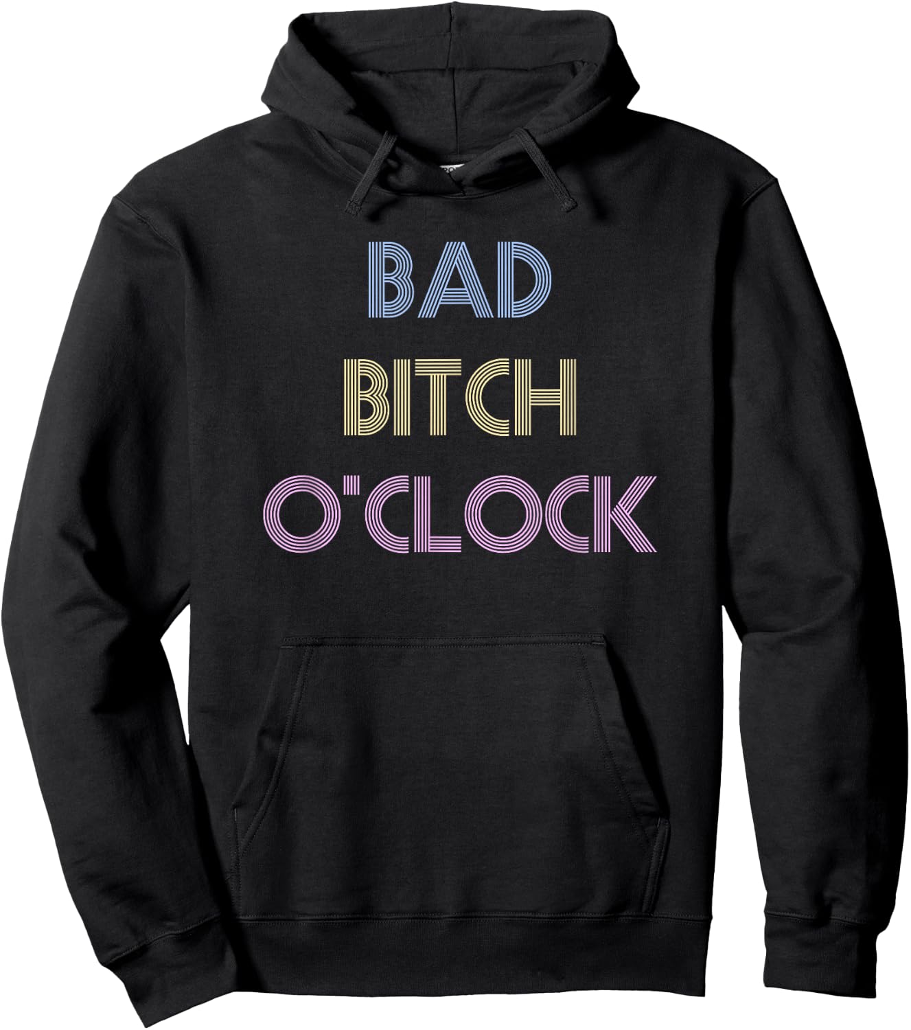 Bad Bitch O'Clock Funny Black Queen Hoodie - Hoodie | Black