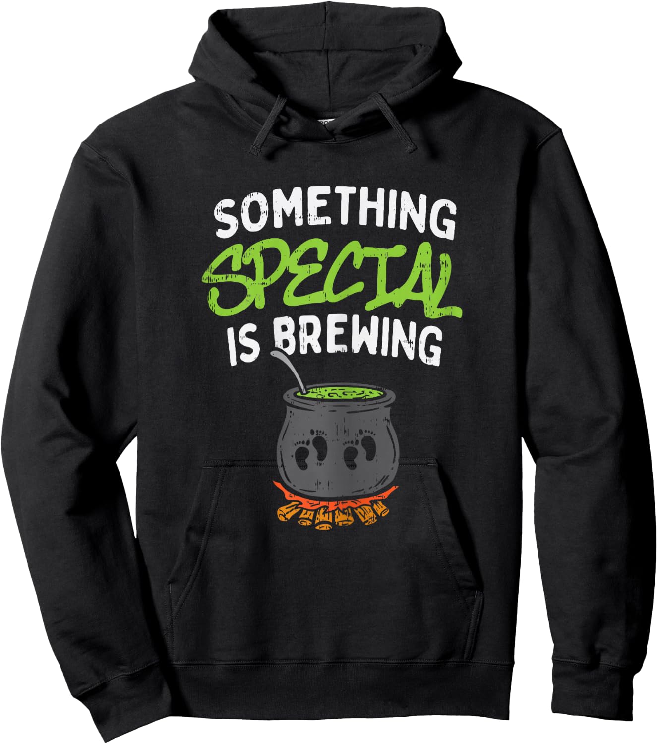 Something Is Brewing Twins Halloween Pregnancy Announcement Hoodie - Hoodie | Black