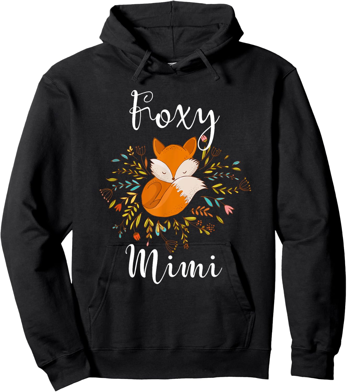 Foxy Mimi Grandmother Mother's Day Gift Hoodie - Hoodie | Black