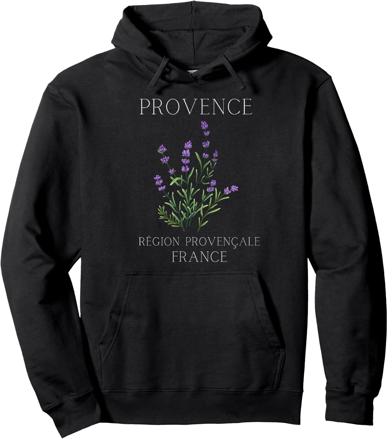 Provence, France - French Lavender, Région Provençale Hoodie - Hoodie | Black