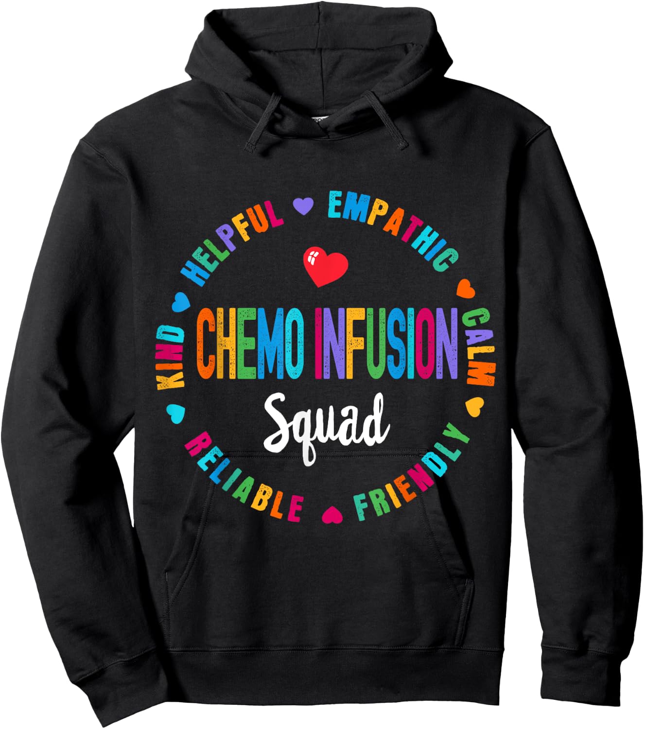Chemo Infusion Squad Future Oncology Nurse Nursing School Hoodie - Hoodie | Black