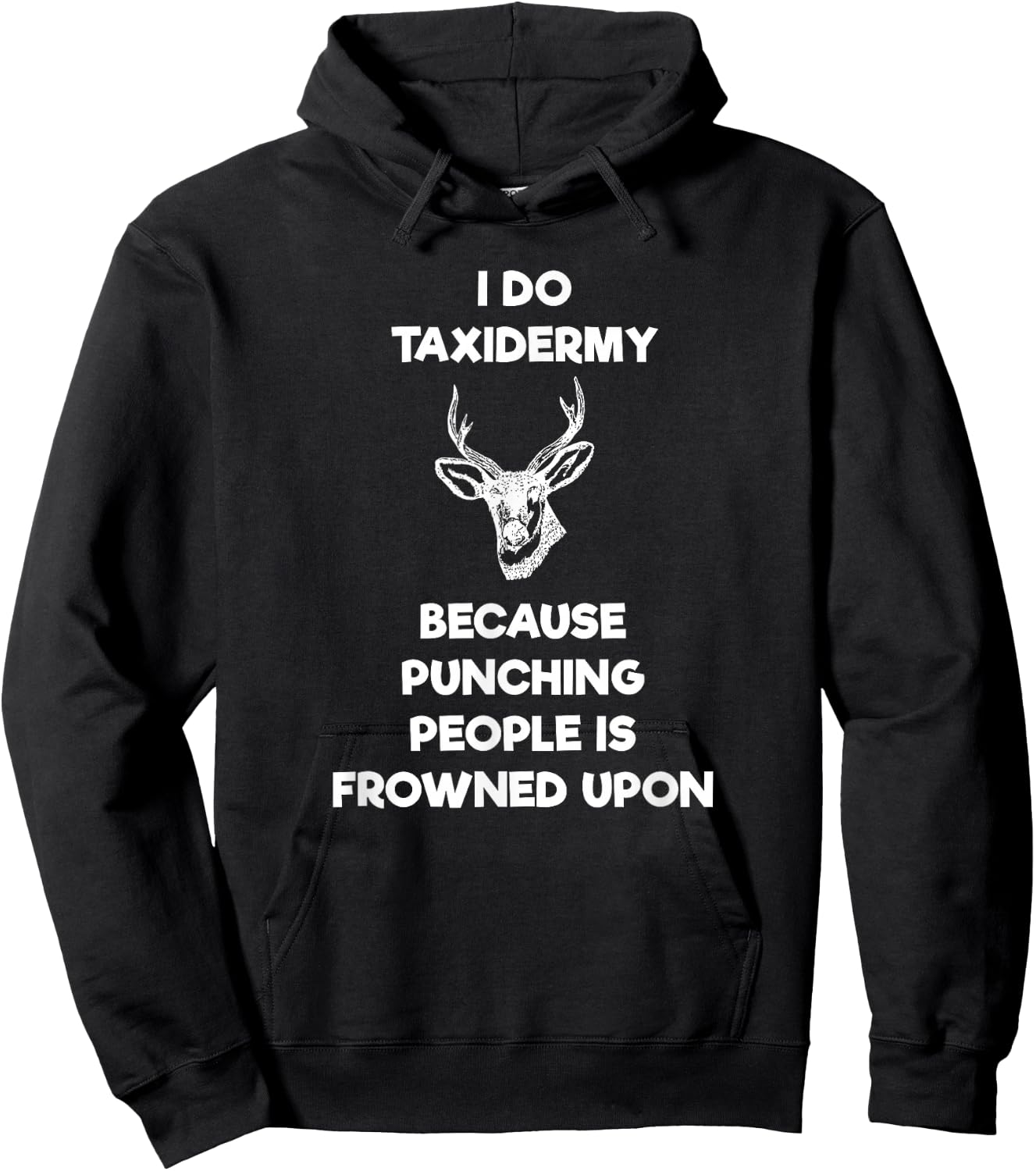 Taxidermist Gift - Funny Taxidermy Punch Hoodie - Hoodie | Black