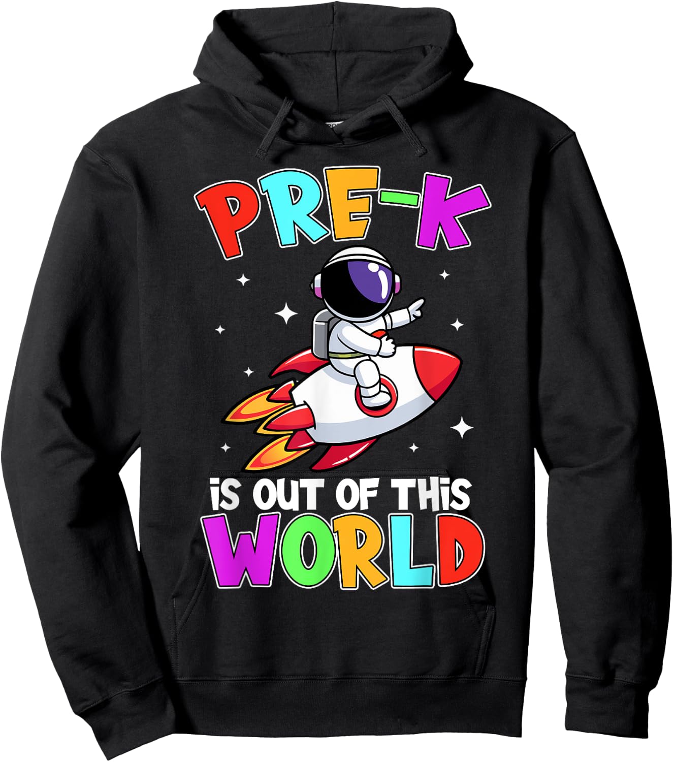 Pre-k Is Out Of This World Outfit, Astronaut Space Teacher Women Kids Hoodie - Hoodie | Black