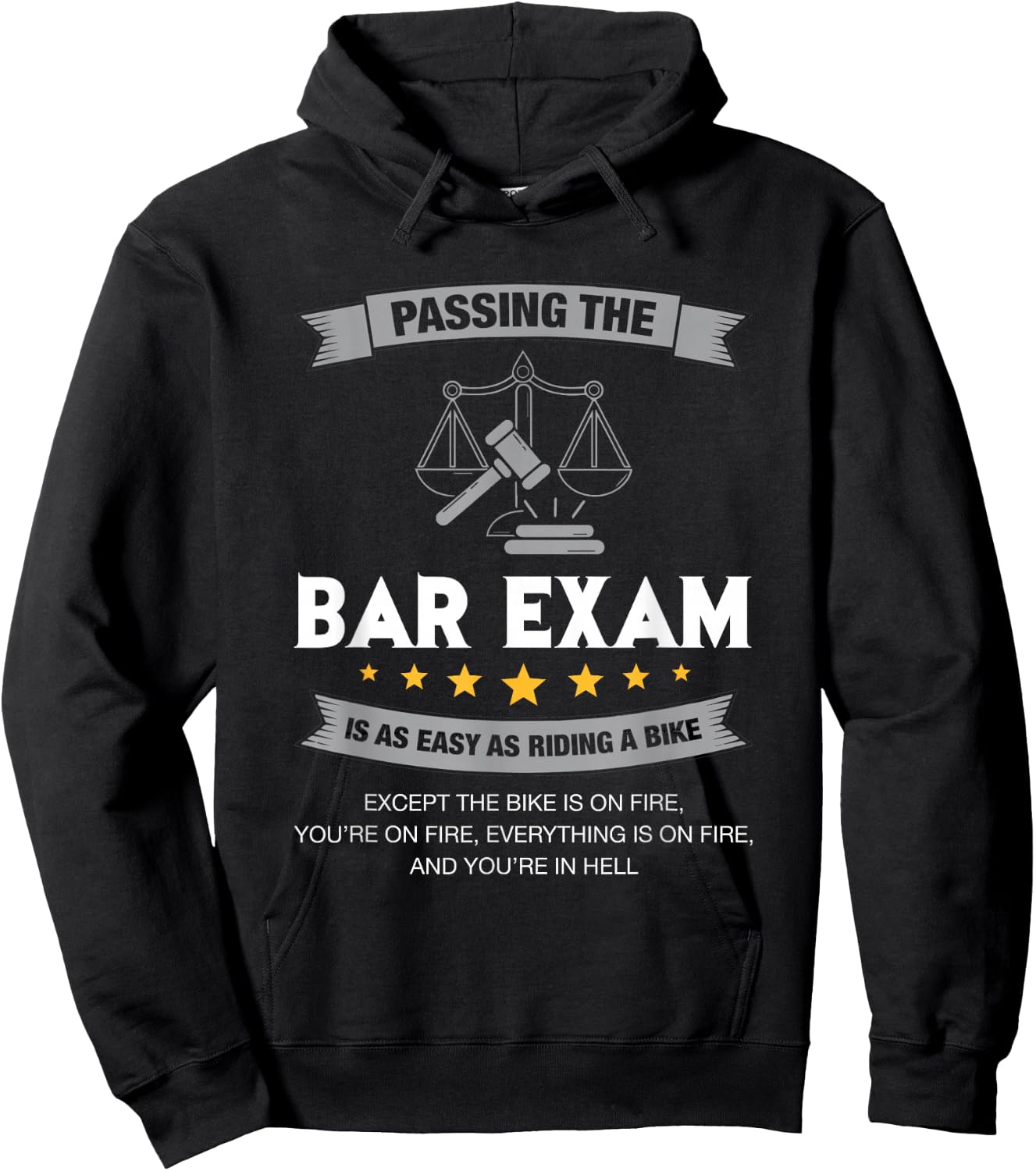 Passing The Bar Exam Is Easy Lawyer Graduation Attorney Hoodie - Hoodie | Black