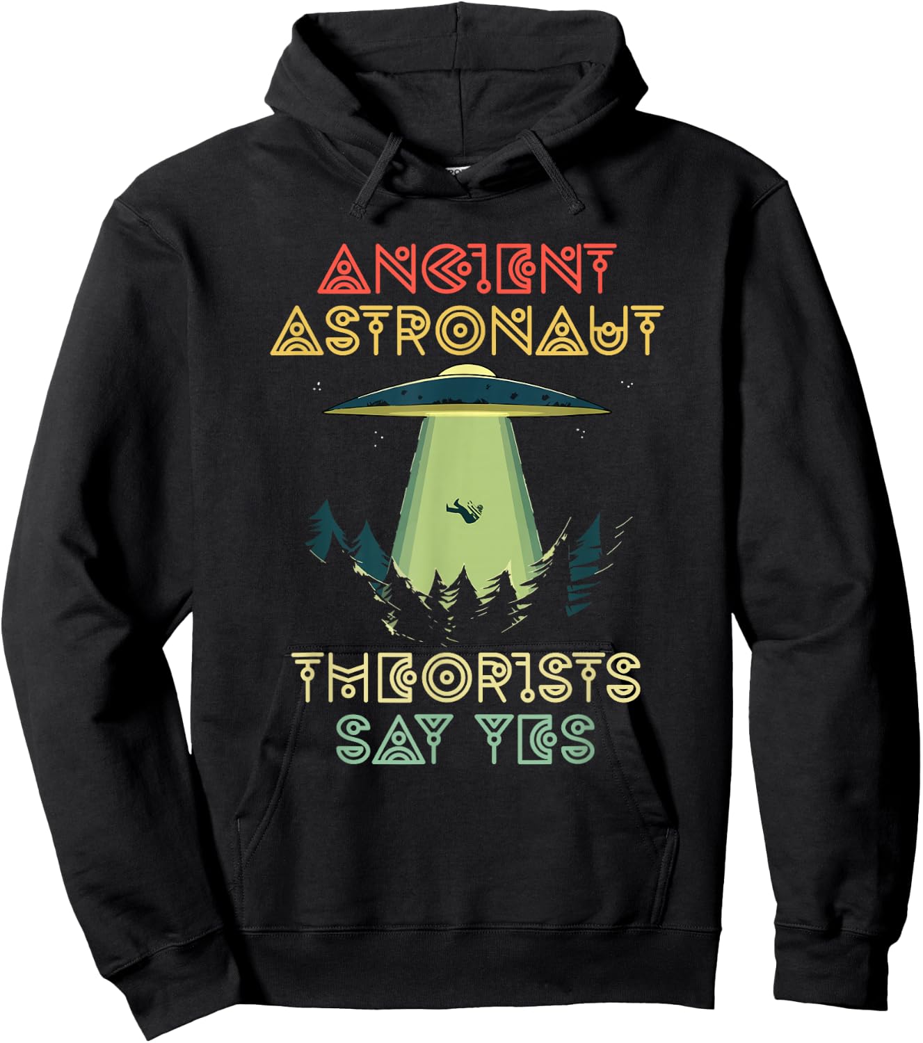 Ancient Astronaut Theorists Say Yes - Alien Head Theorist Hoodie - Hoodie | Black