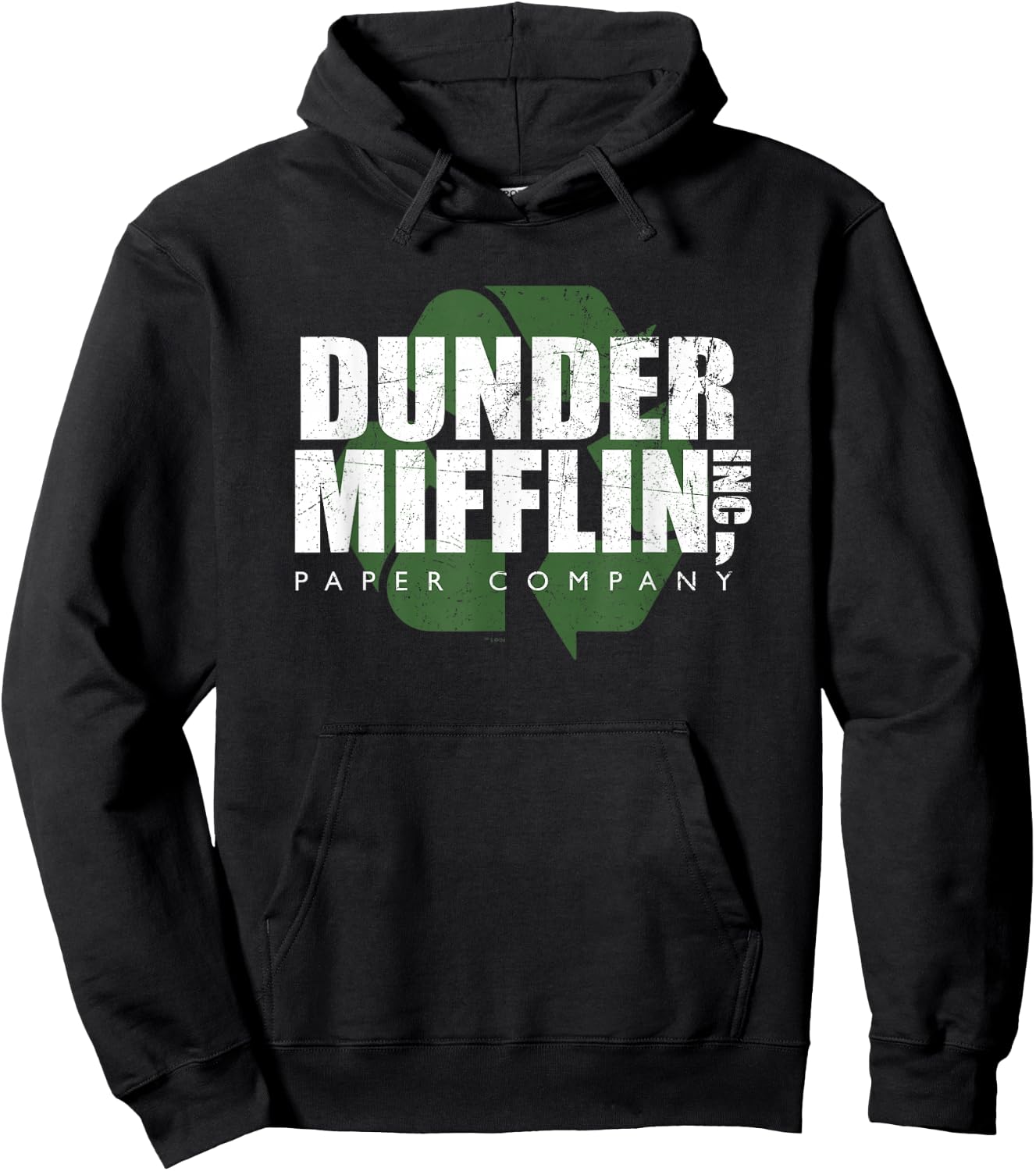 The Office Dunder Mifflin Recycle Hoodie - Hoodie | Black