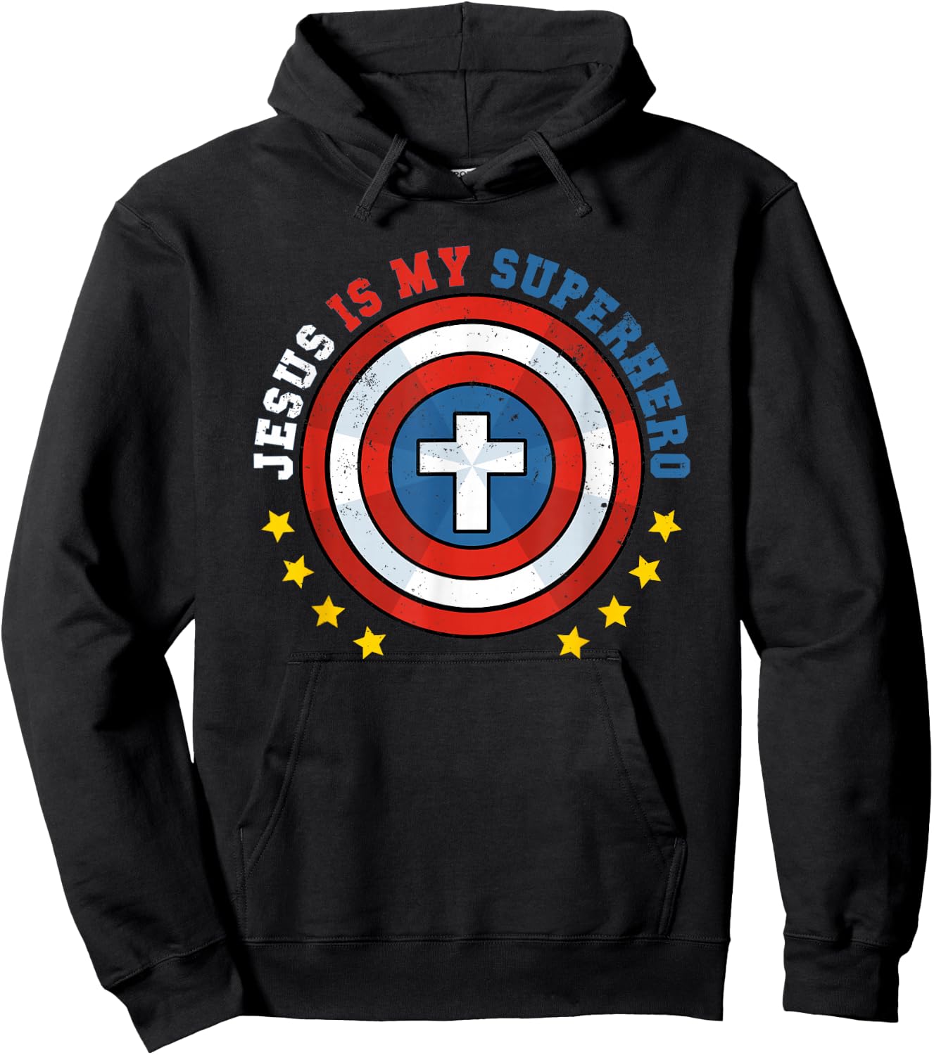 Jesus Is My Superhero Luke 19:10 He Came To Save The Lost Hoodie - Hoodie | Black