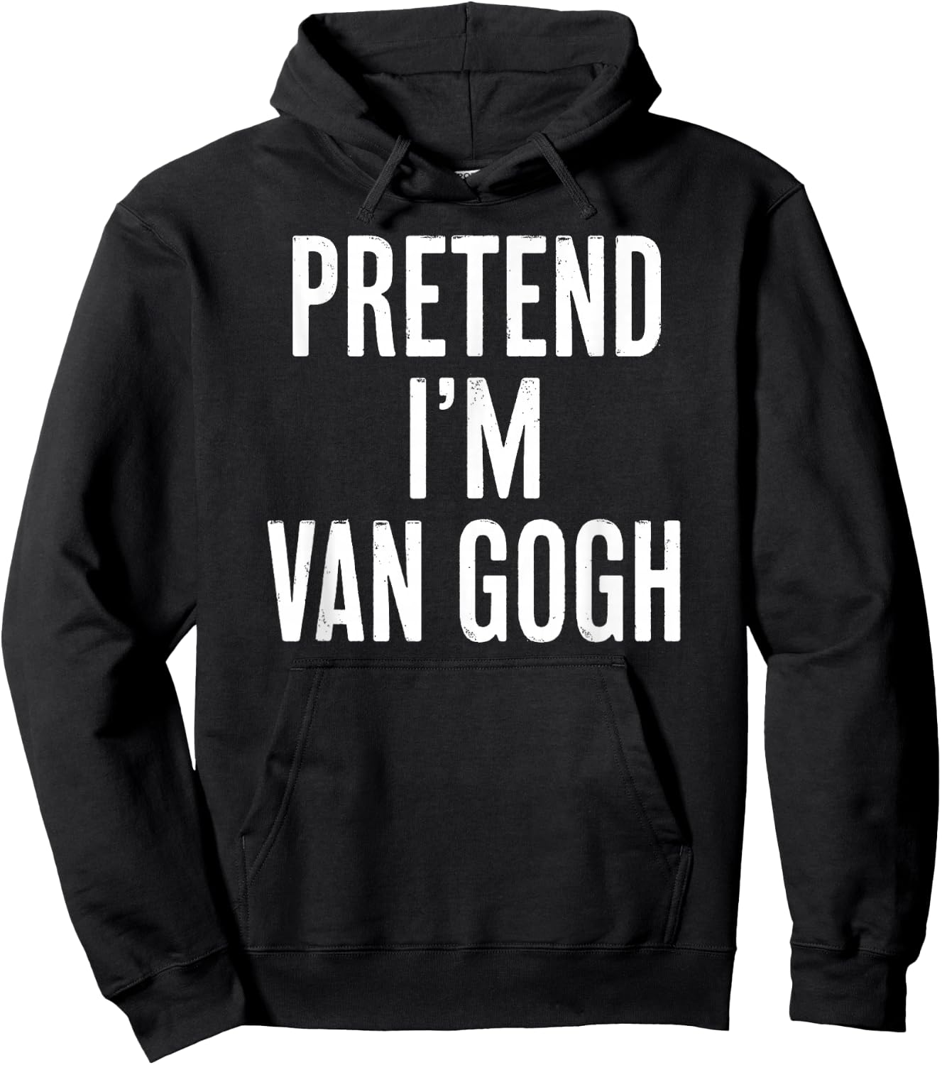 Simple Easy Pretend I'm Van Gogh Halloween Costume Hoodie - Hoodie | Black