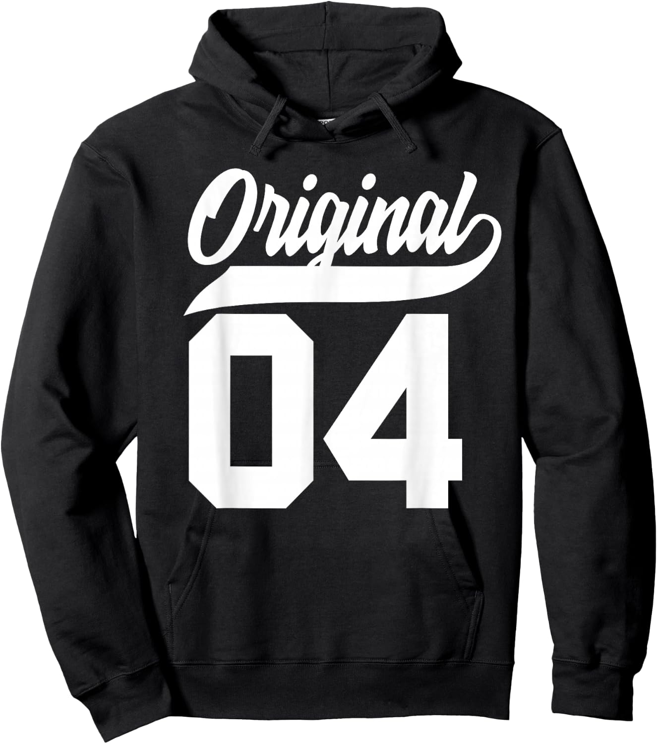 22nd Birthday Gift Boys Girls Original Vintage Born 2004 Hoodie - Hoodie | Black