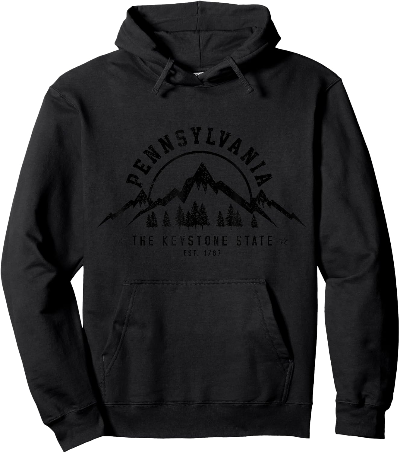 Pennsylvania Est. 1787 USA America Souvenir Hoodie - Hoodie | Black
