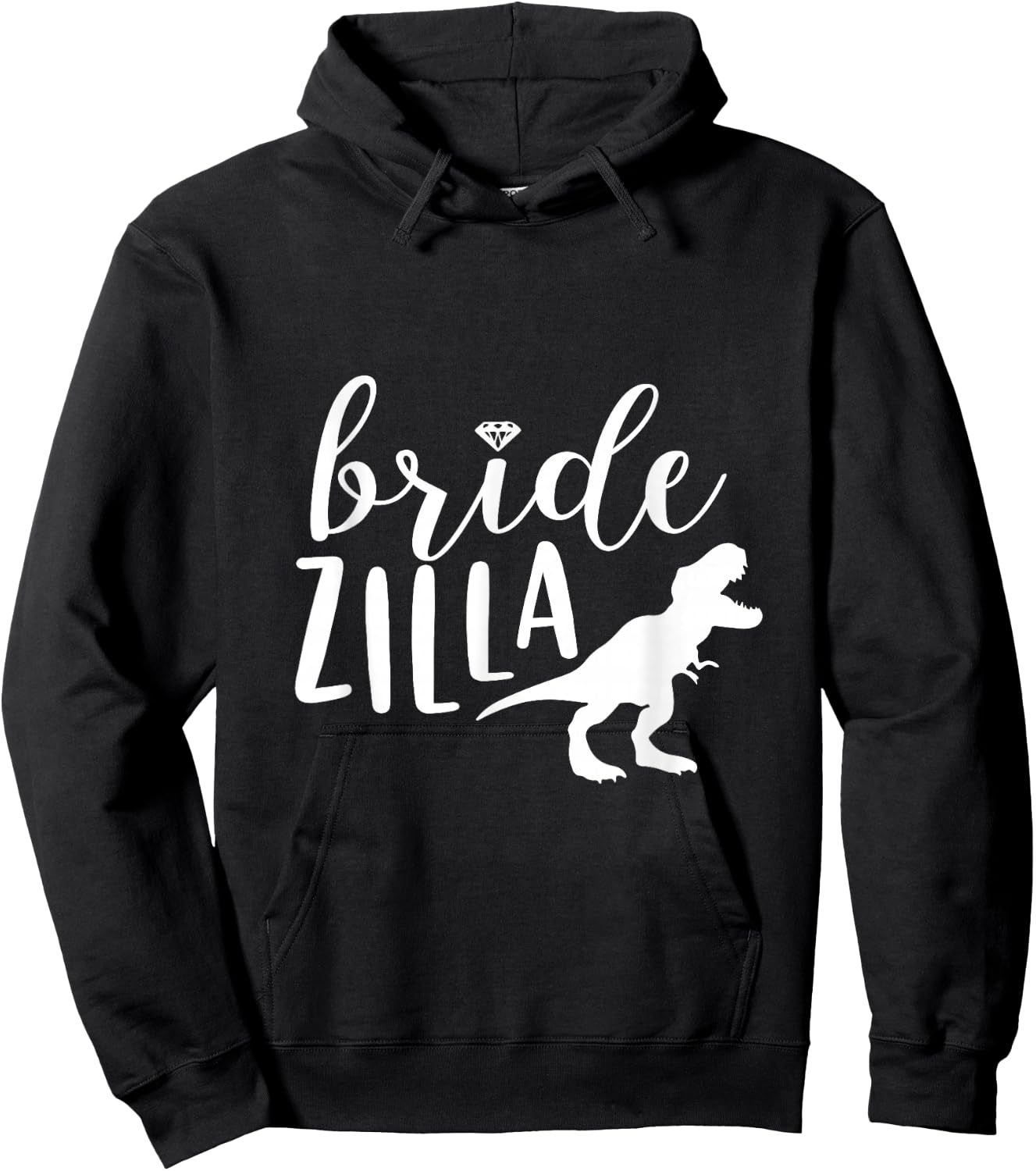 Bridezilla Shirt Wedding Bride Funny Party Cute Bridal To Be Hoodie - Hoodie | Black