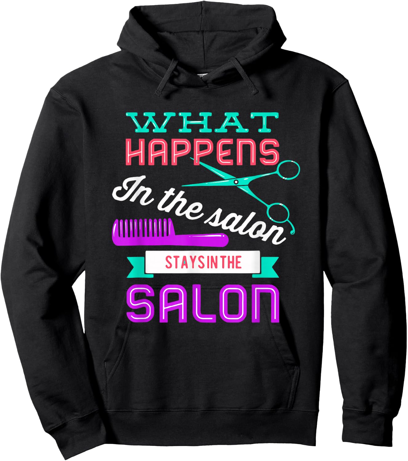 Hairstylist Shirt for a Lover of Hairstyling and Hairdresser Hoodie - Hoodie | Black