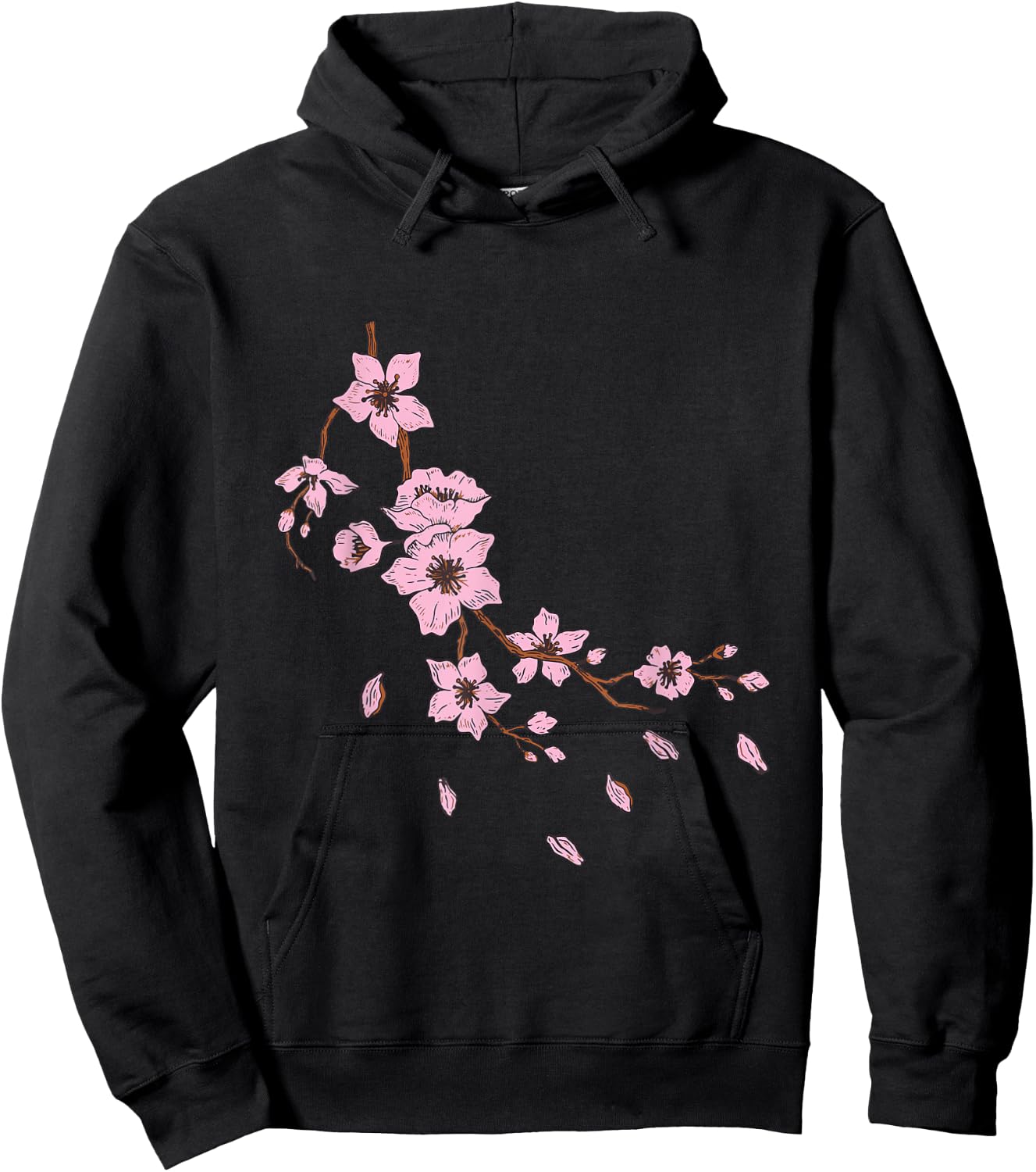 Sakura Tree Cherry Blossom Tree Cherry Flowers Hoodie - Hoodie | Black