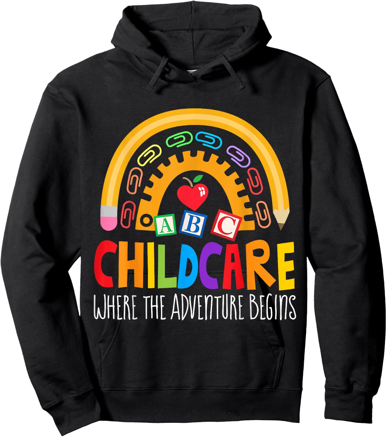 Childcare Director Daycare Crew School Provider Teacher Hoodie - Hoodie | Black
