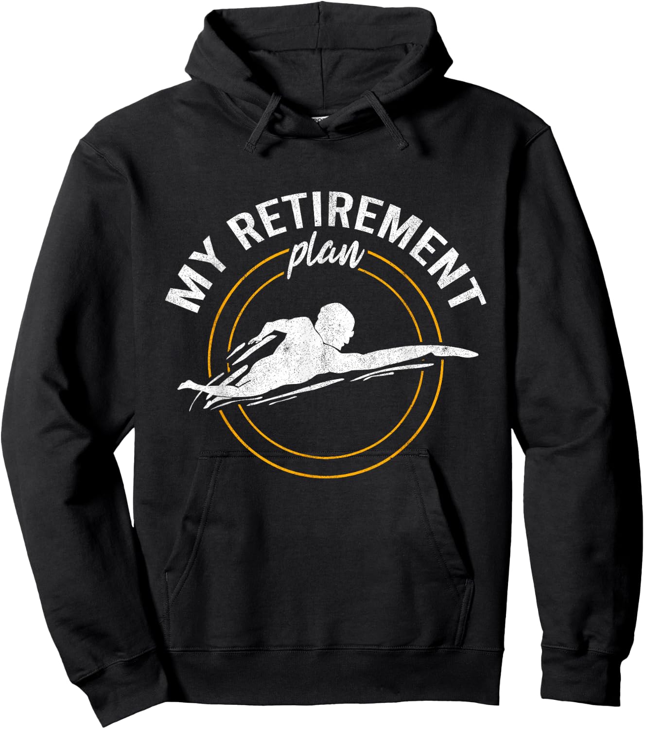 My Retirement Plan Swim Athlete Swimming Grandpa Swimmer Hoodie - Hoodie | Black