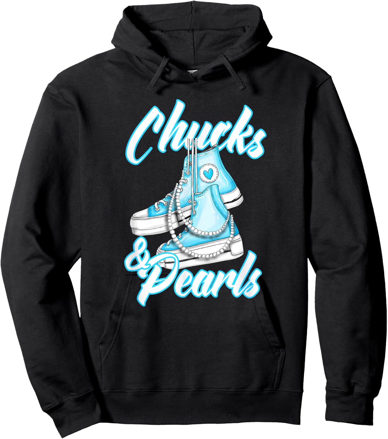 Chucks and Pearls Hoodie - Hoodie | Black