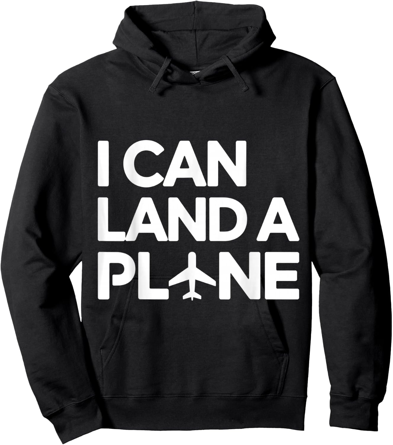 I Can Land A Plane Funny Pilot Aviation Aircrew Flying Humor Hoodie - Hoodie | Black