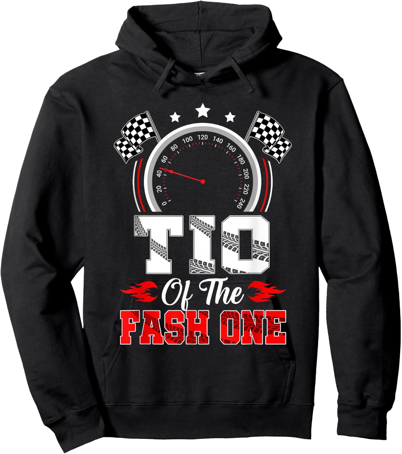 Tio Of The Fast One 1St Birthday Racing Car Family Hoodie - Hoodie | Black