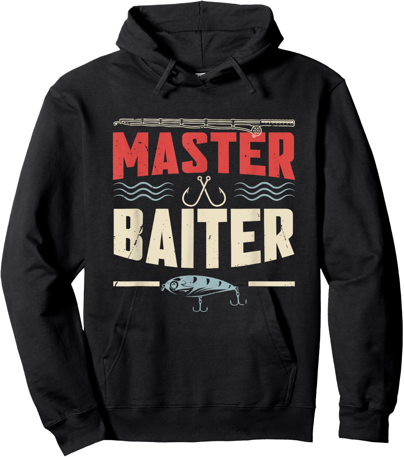 Master Baiter | Fishing Hoodie - Hoodie | Black