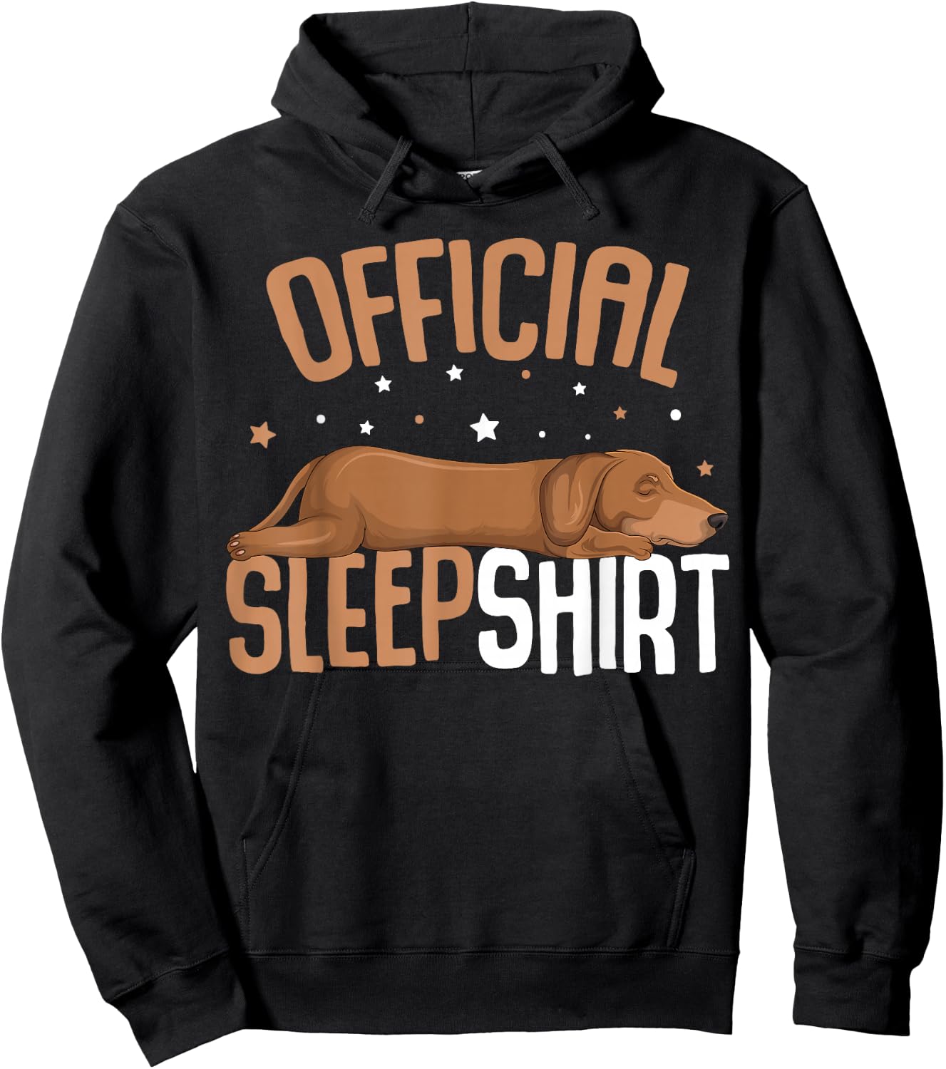 Dachshund Weiner Dog Official Sleepshirt Women Girls Kids Hoodie - Hoodie | Black