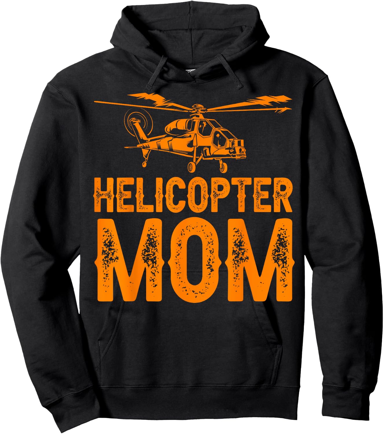 Funny Helicopter Mom Gift Cool Helicopter Parent Hoodie - Hoodie | Black