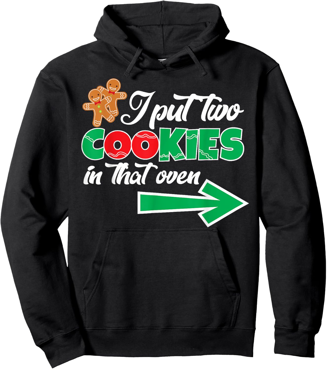 Christmas Twins Expecting Dad Pregnant Wife Hoodie - Hoodie | Black