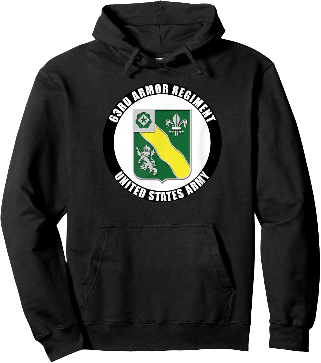 63rd Armor Regiment United States Army Veteran Military Hoodie - Hoodie | Black