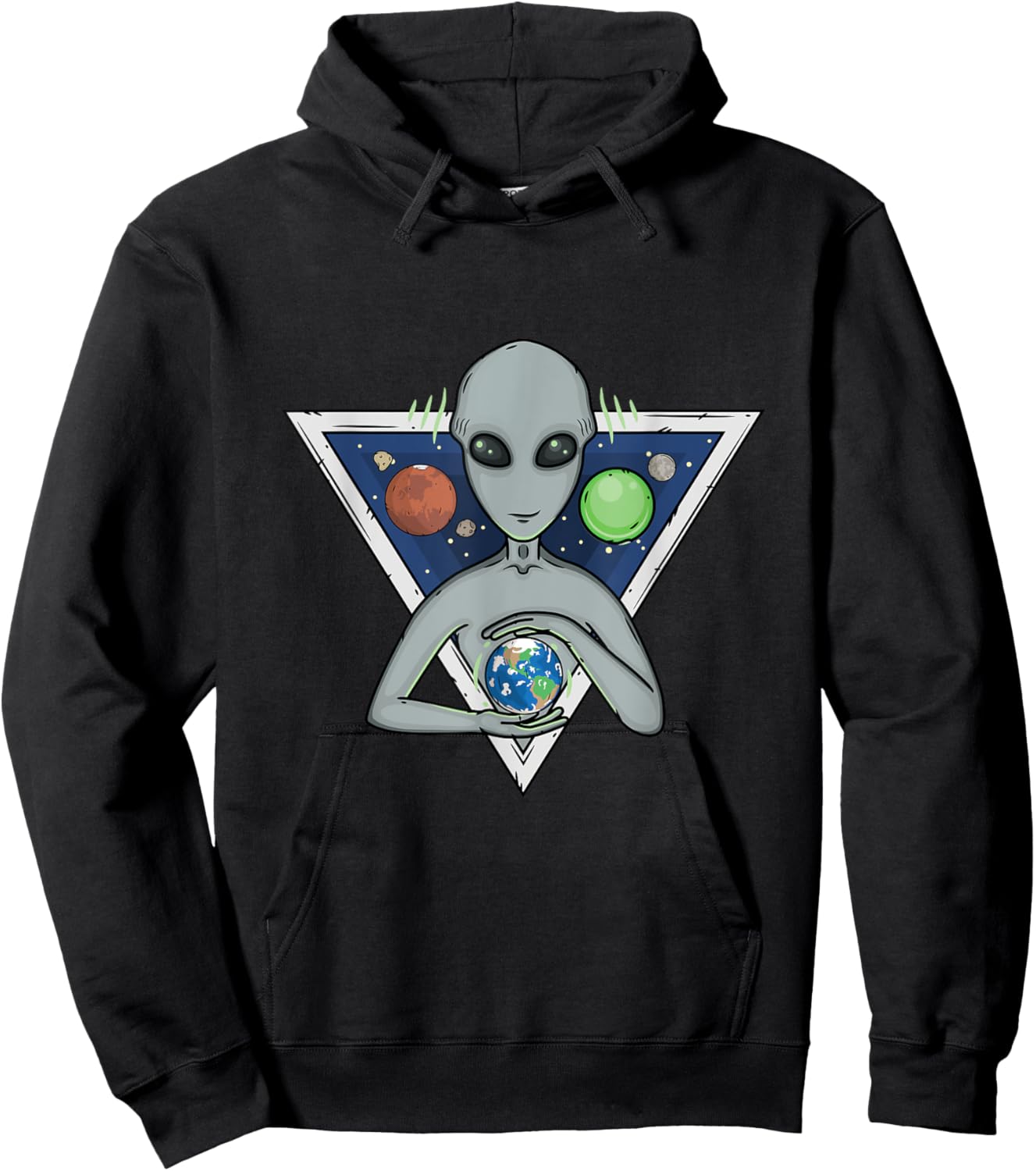 Alien World Save Earth People Planet Love Alien Gift Hoodie - Hoodie | Black