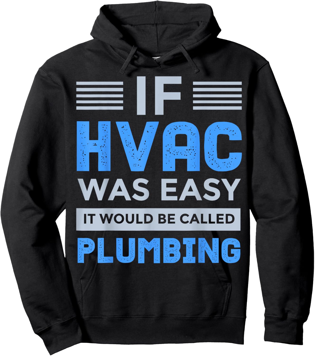 Funny HVAC Gift Cool HVAC Easy Technician Gag Hoodie - Hoodie | Black