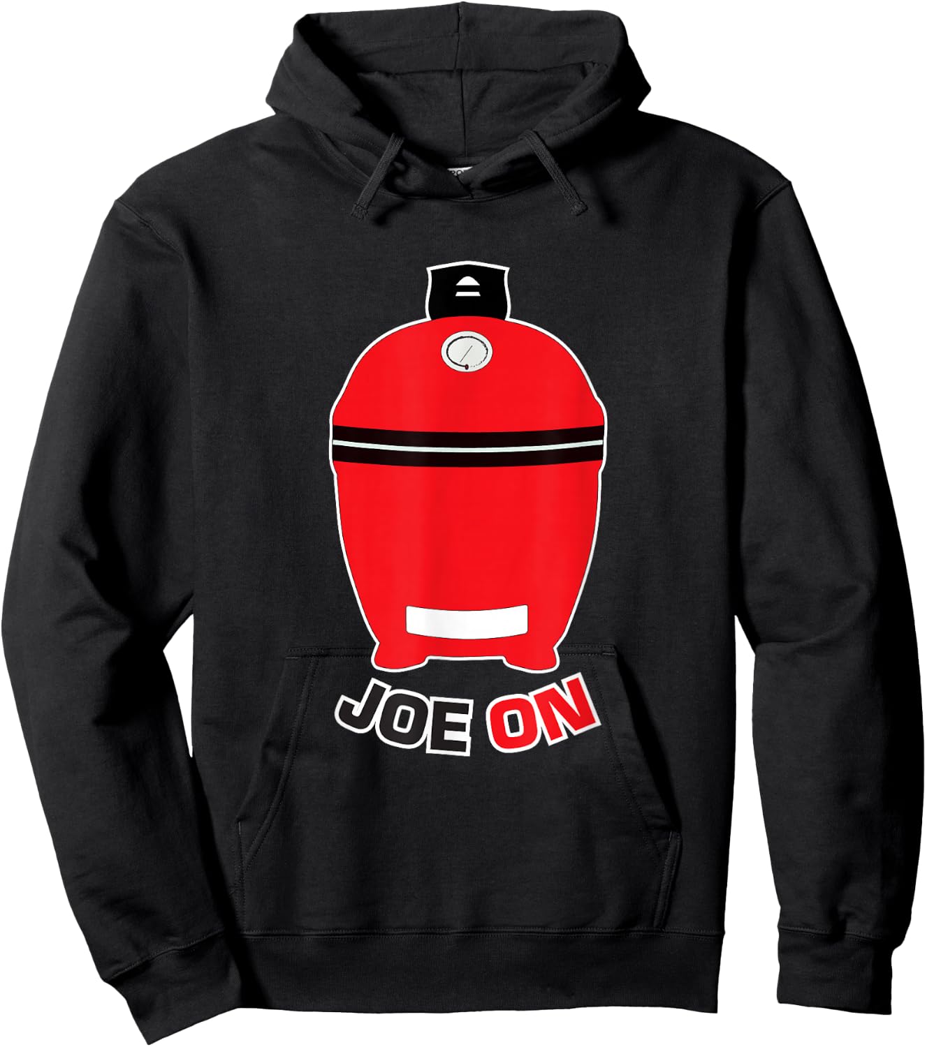 Joe ON Red BBQ Grilling Low and Slow Kamado Charcoal Grill Hoodie - Hoodie | Black