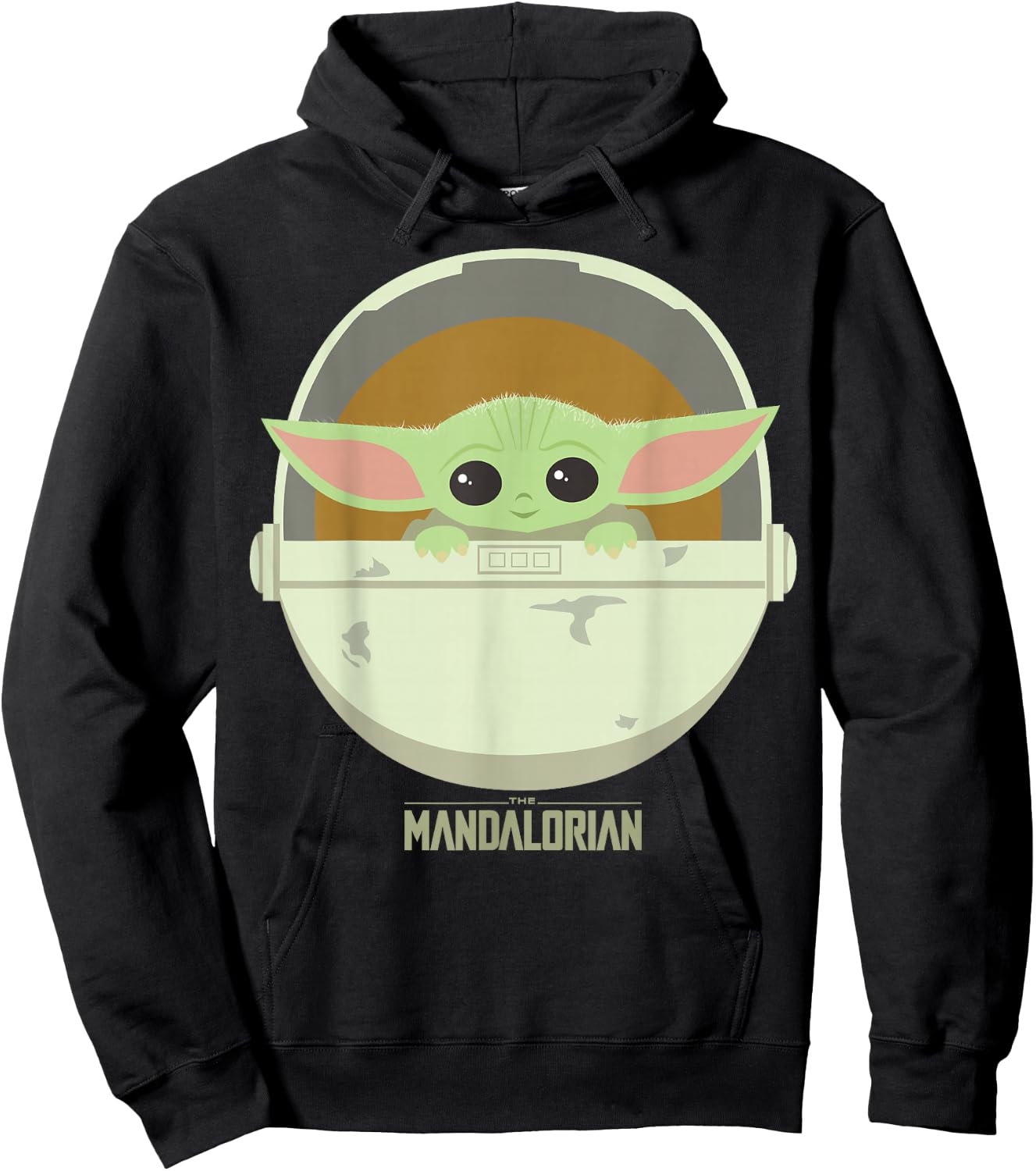 Star Wars The Mandalorian The Child Bassinet Portrait Hoodie - Hoodie | Black