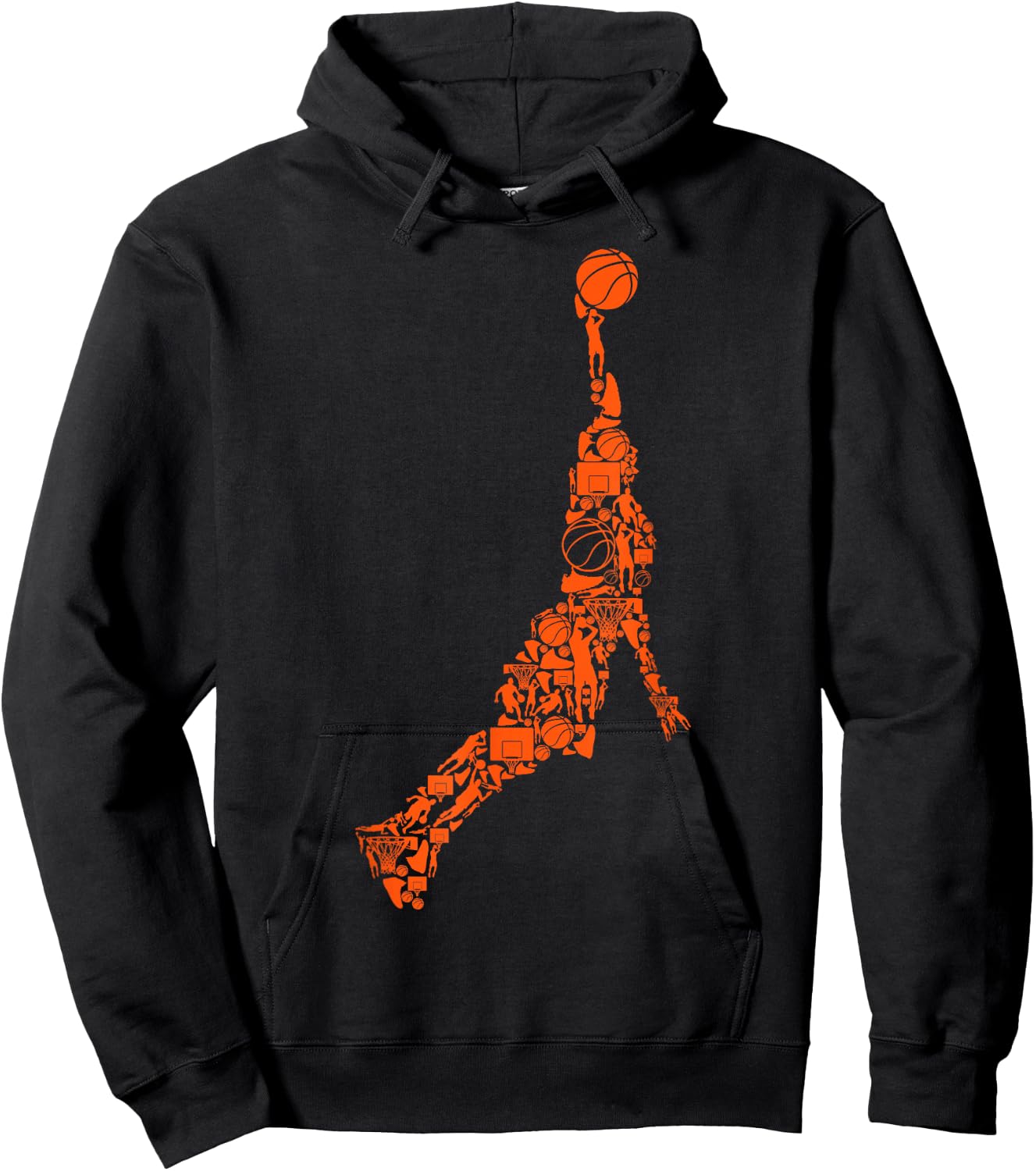 Basketball Basketball Boys Men Children Hoodie - Hoodie | Black