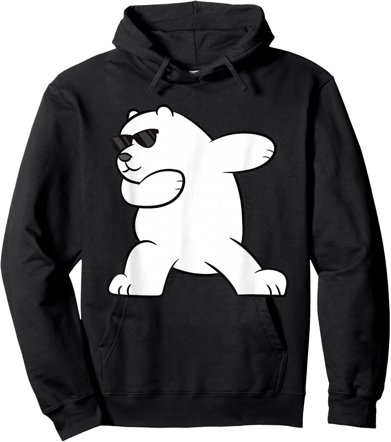 Ice Bear Dabbing Arctic Cute Dabbing Polar Bear Hoodie - Hoodie | Black