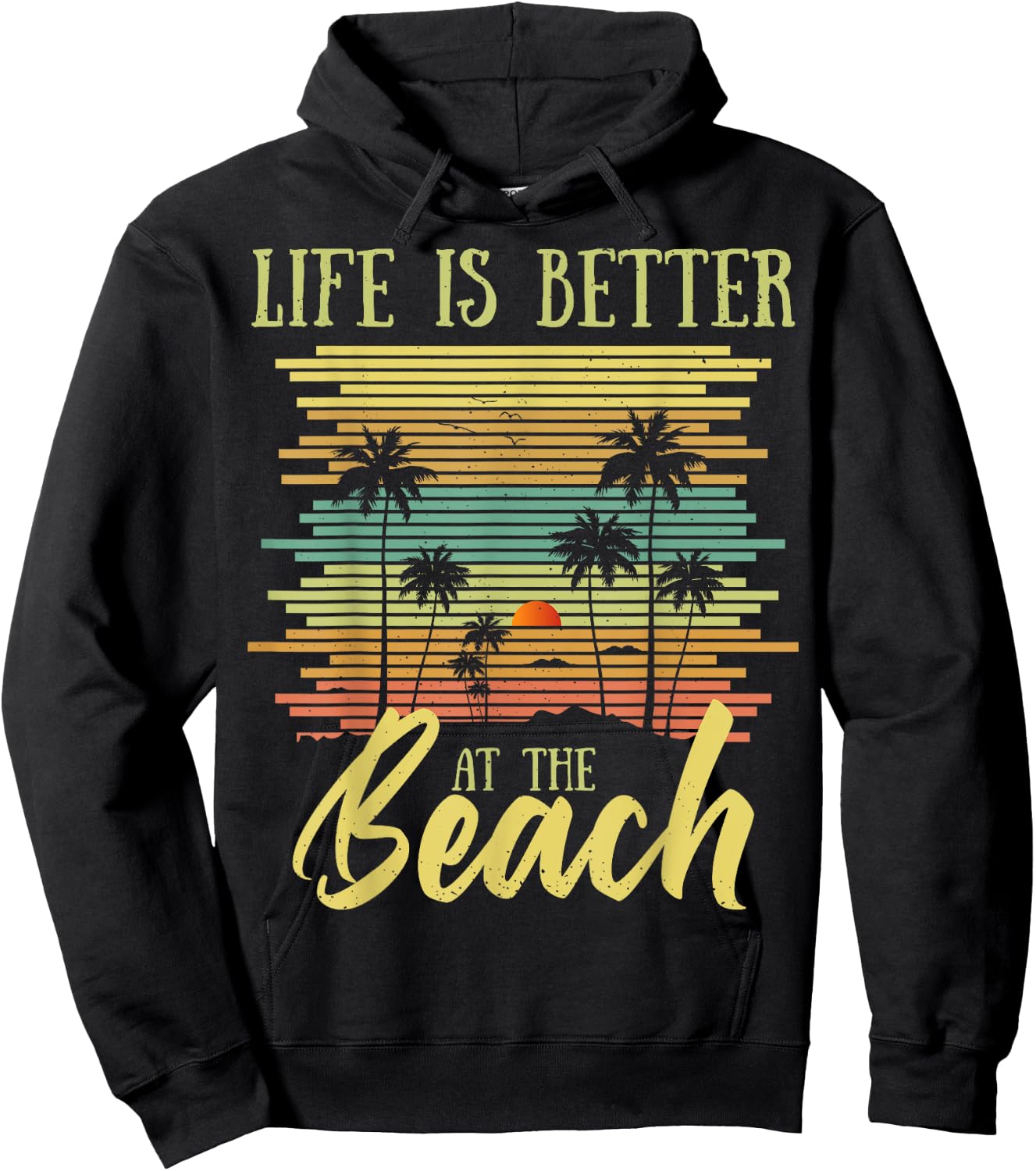 Summer Vacation Beach Vacation: Life Is Better At The Beach Women Girls Kids Hoodie - Hoodie | Black