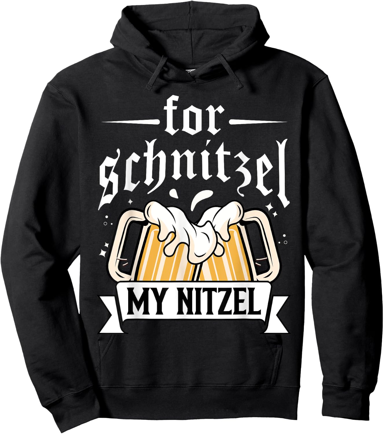 For Schnitzel my nitzel - Oktoberfest 2023 Hoodie - Hoodie | Black