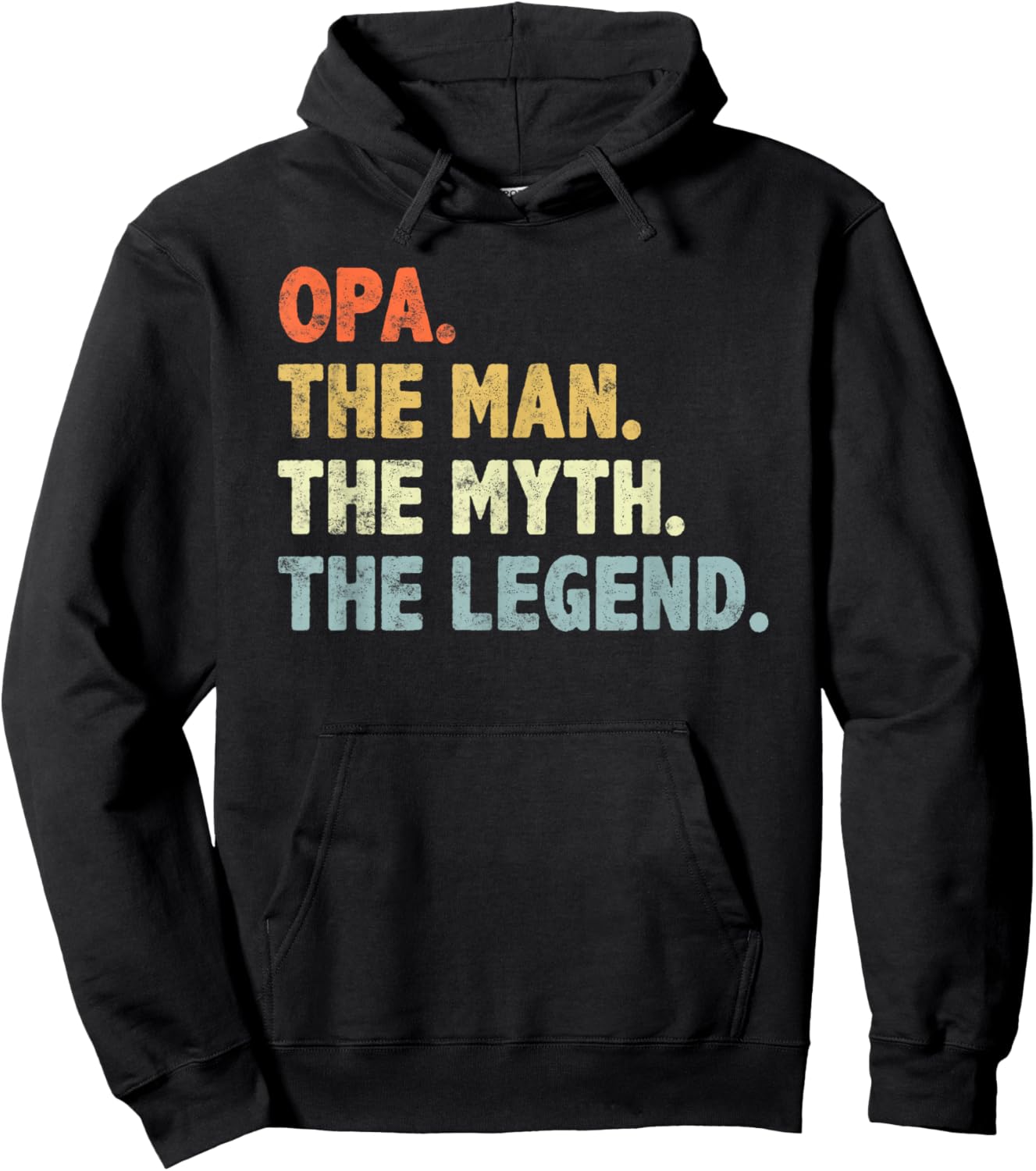 Opa The Man Myth Legend Father’s day Gift Grandpa G-Dad Hoodie - Hoodie | Black