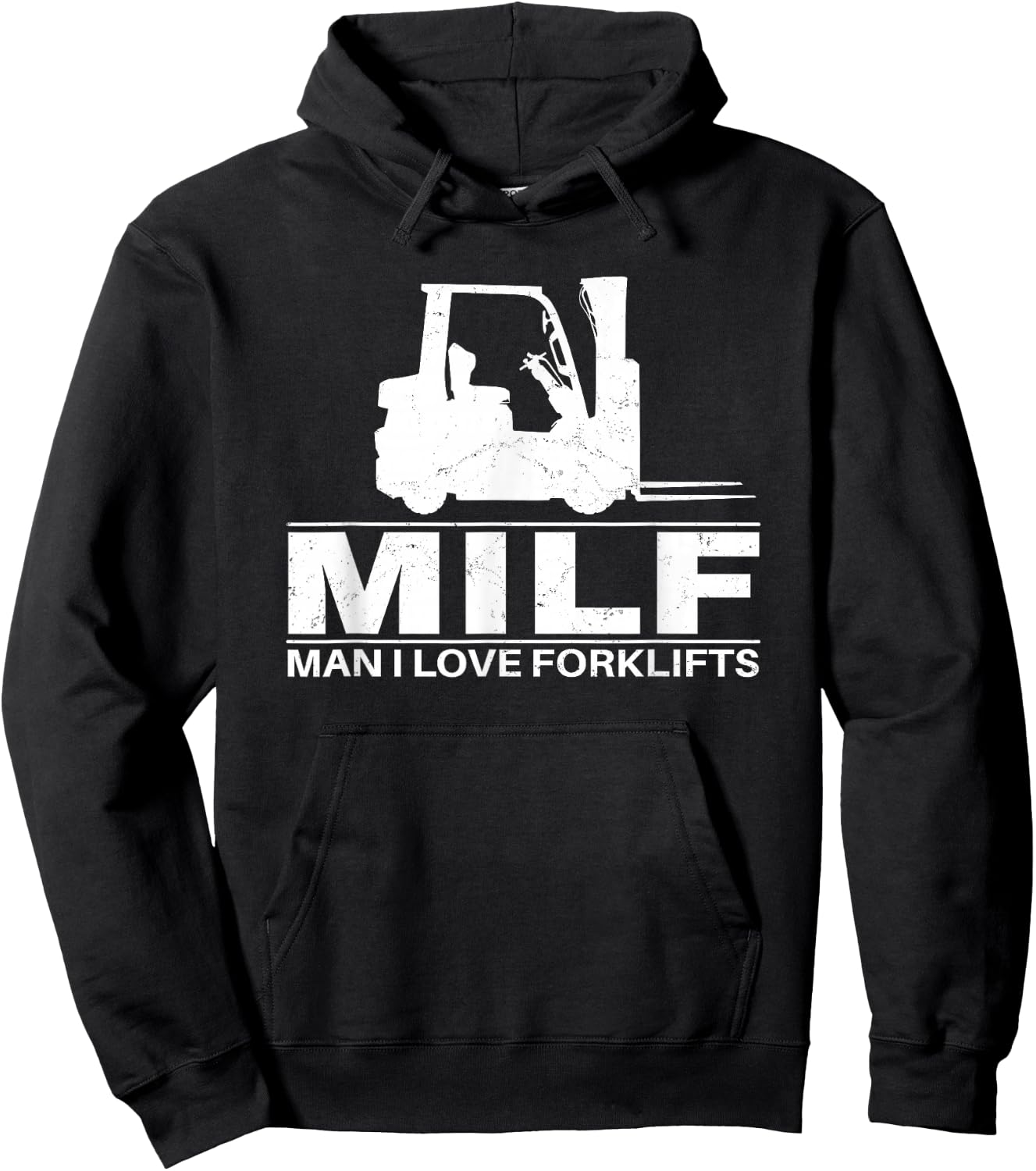 Man I love Forklifts Hoodie - Hoodie | Black
