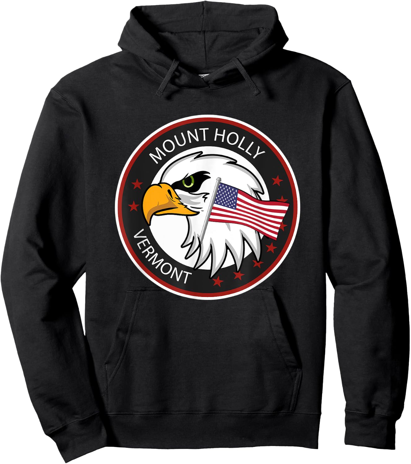 Mount Holly VT Vermont Hoodie - Hoodie | Black