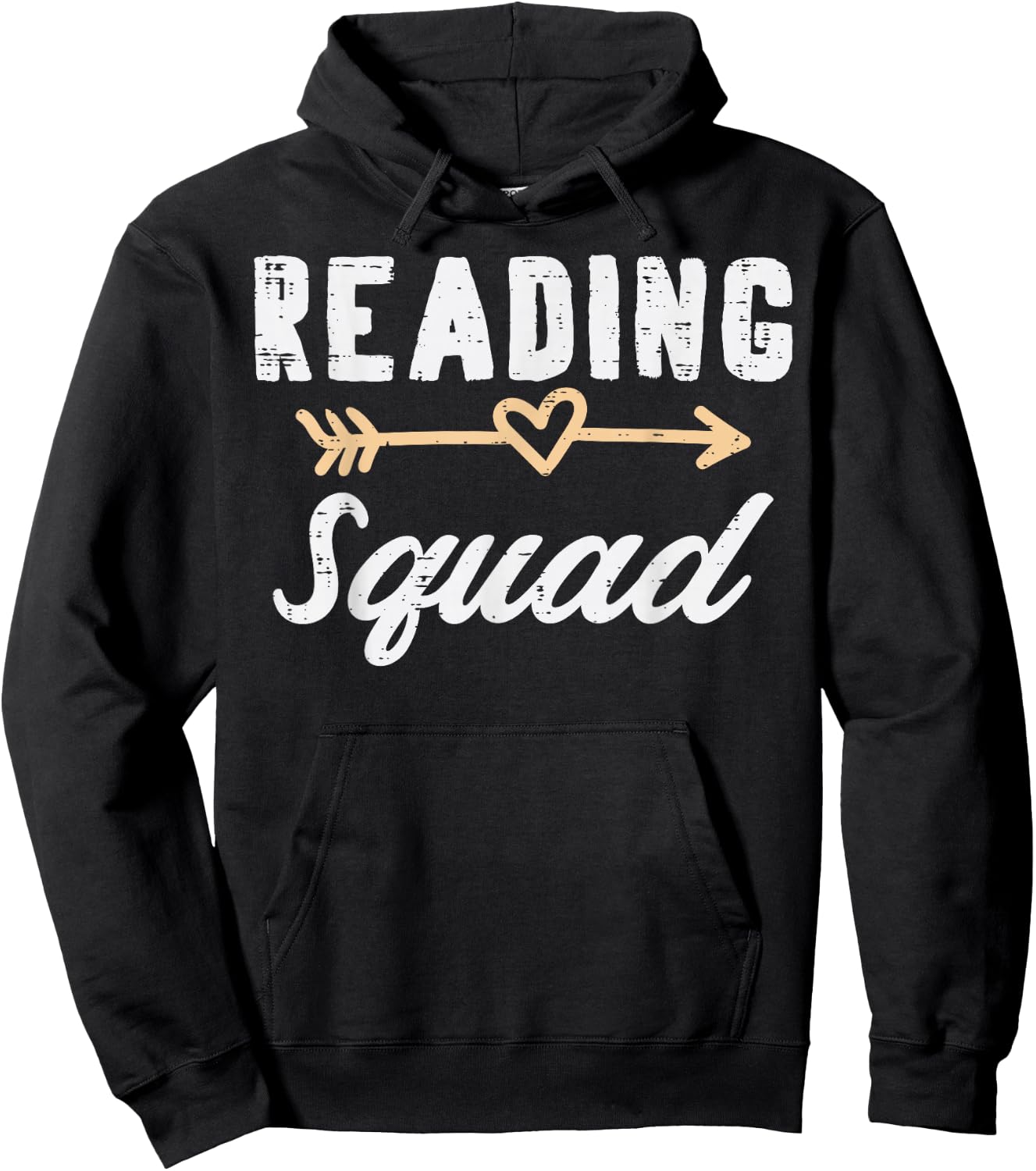 Reading Squad Funny Book Lover Bookworm Teacher Librarian Hoodie - Hoodie | Black