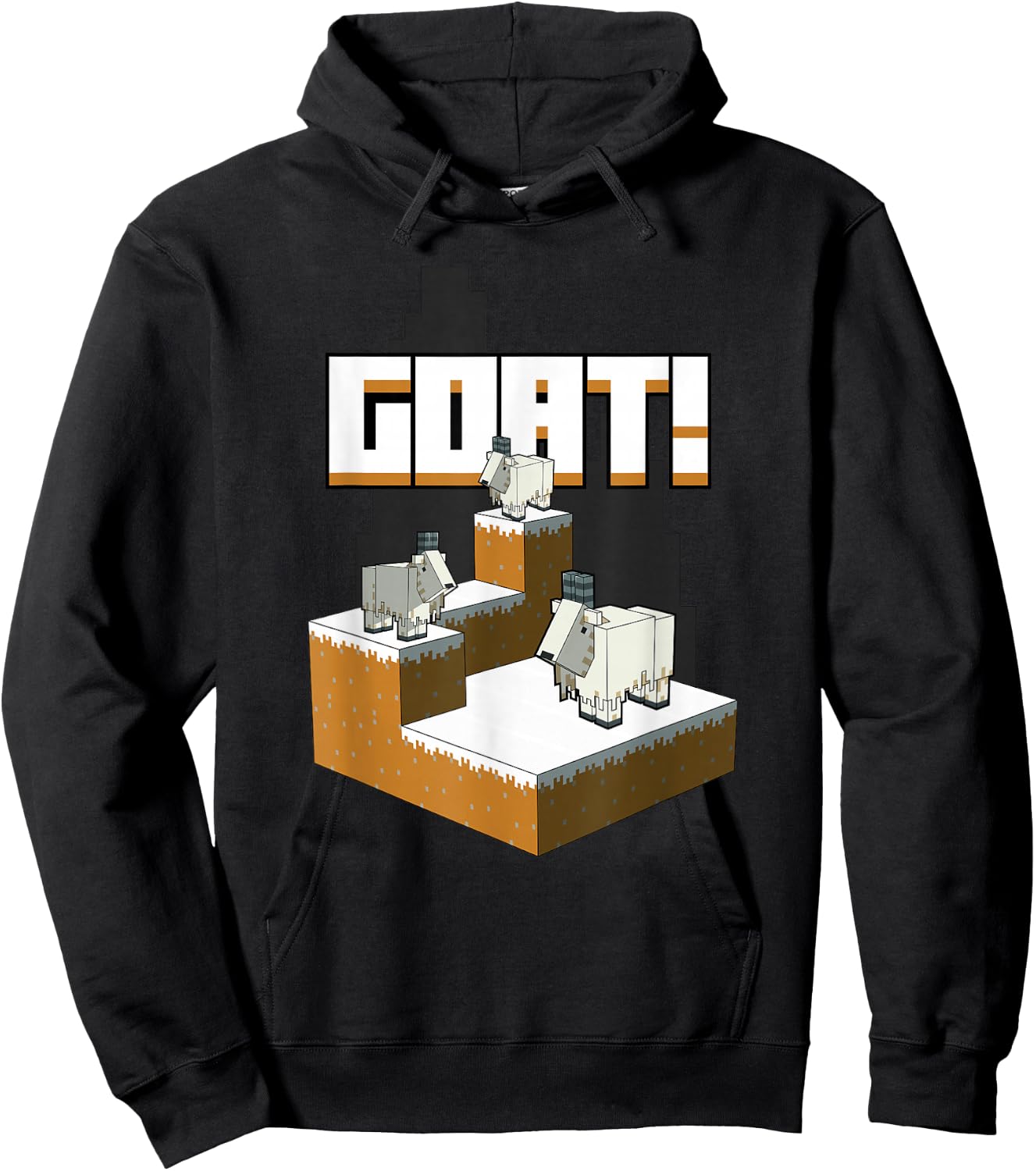 Minecraft Goat Mountaintop Hoodie - Hoodie | Black