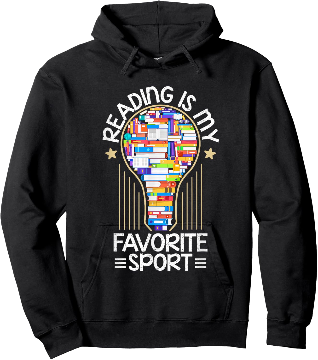 Book Reading Is My Favorite Sport Book Lover Gifts Hoodie - Hoodie | Black