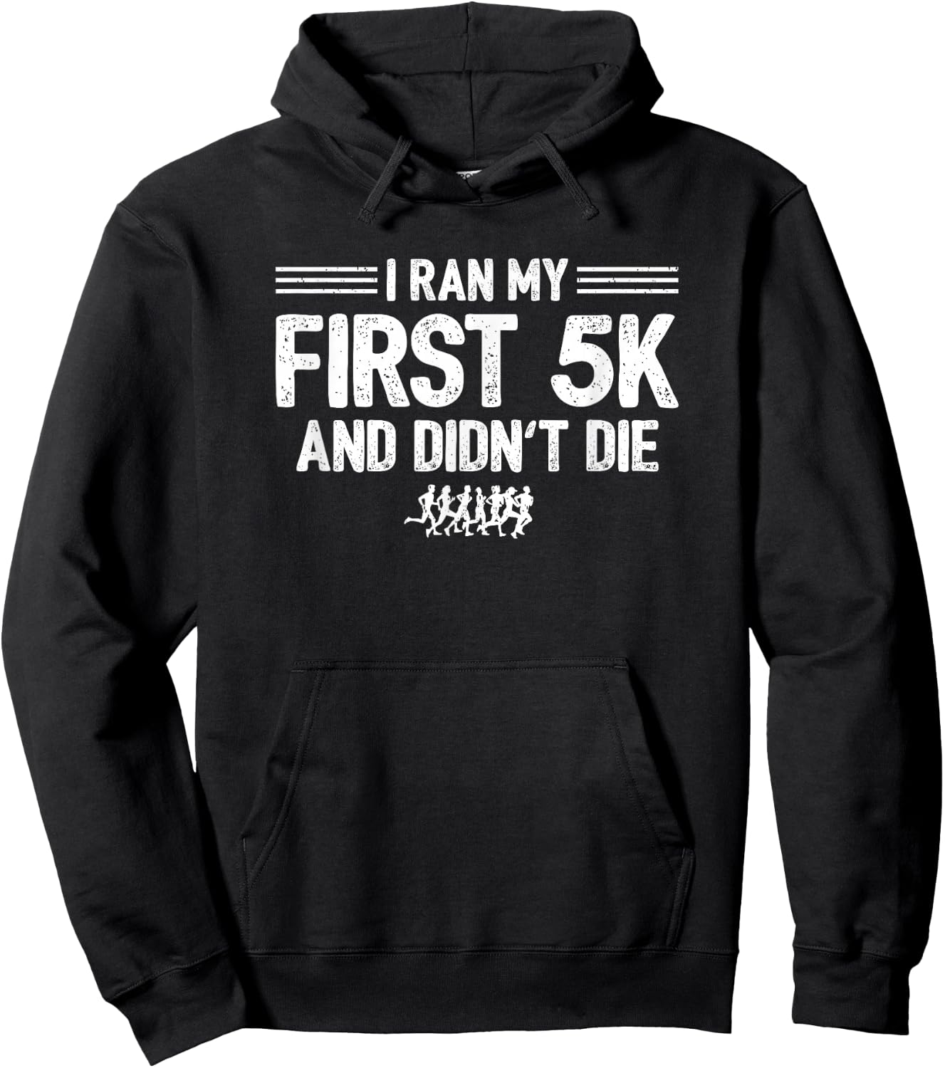 Race Running - 5K Racing - First 5K - Running Motivation Hoodie - Hoodie | Black