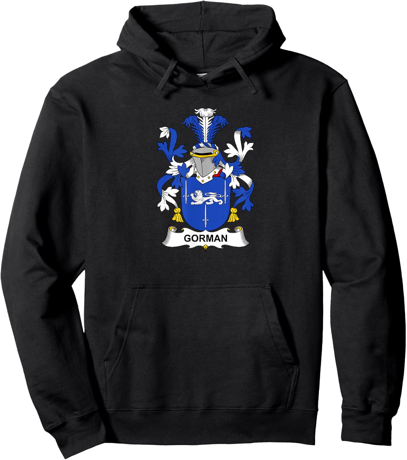 Gorman Coat of Arms - Family Crest Hoodie - Hoodie | Black