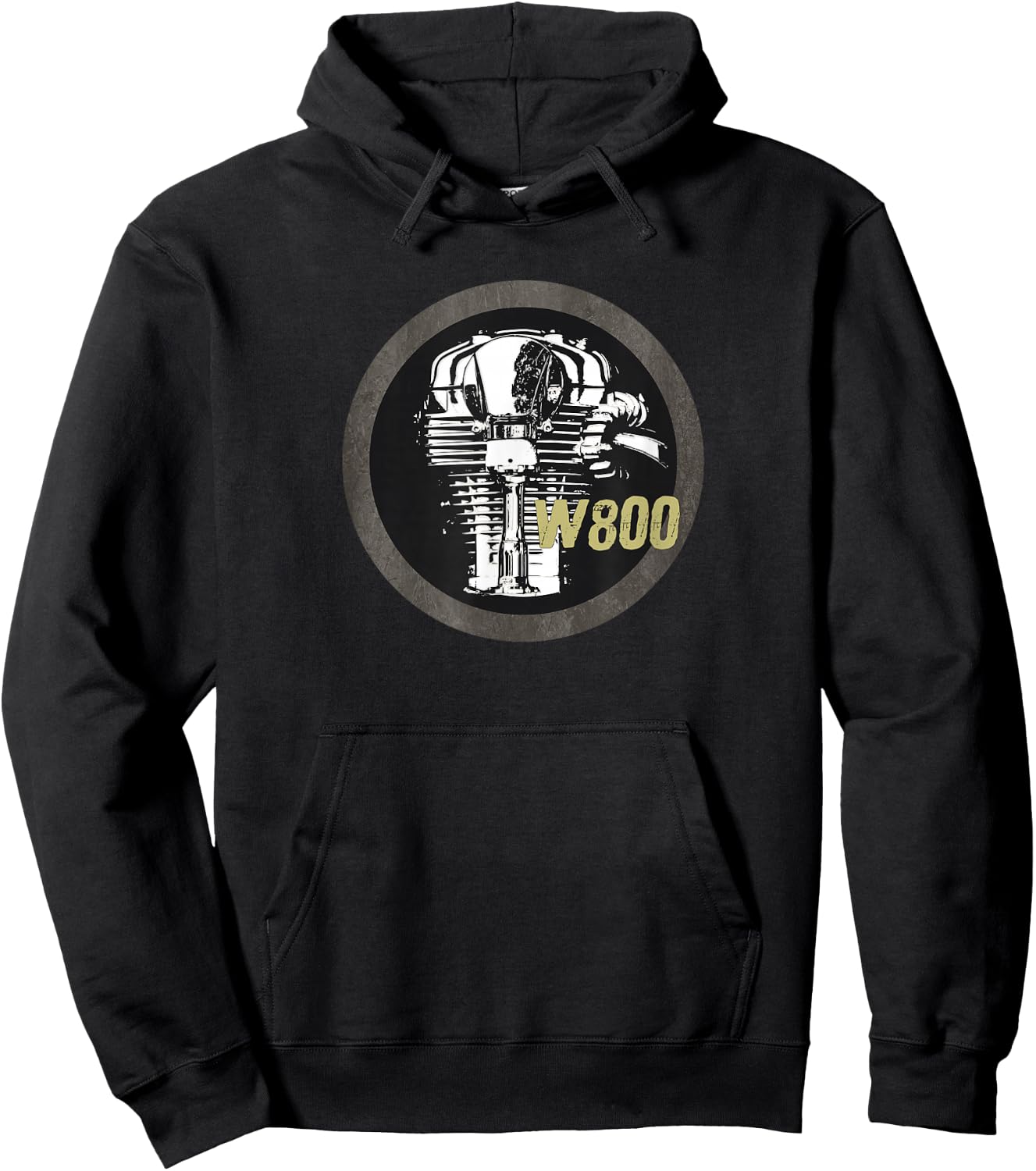 W800 Motorcycle Hoodie - Hoodie | Black